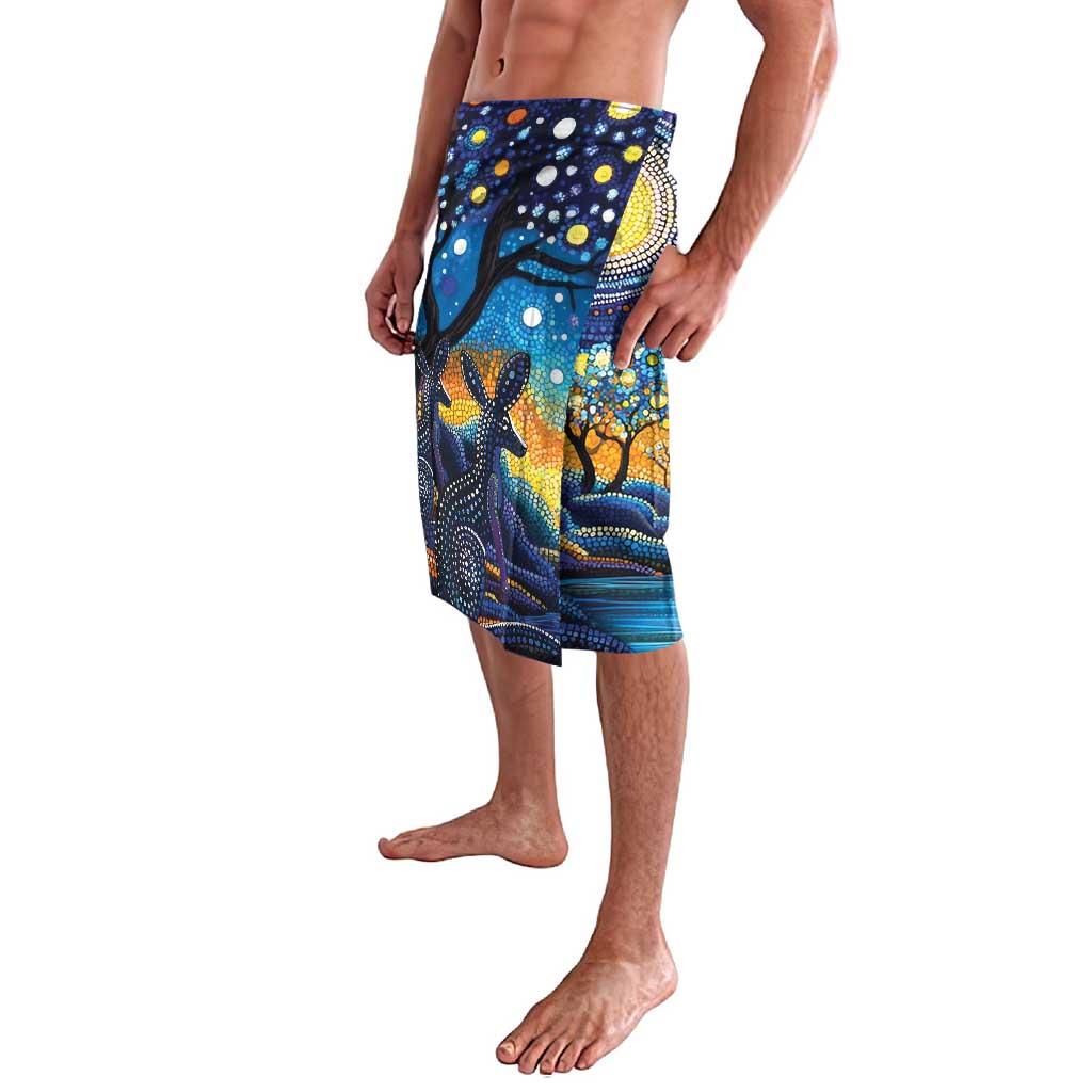 Australian Night Sky Landscape Lavalava Aboriginal Dreamtime Story