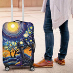 Australian Night Sky Landscape Luggage Cover Aboriginal Dreamtime Story