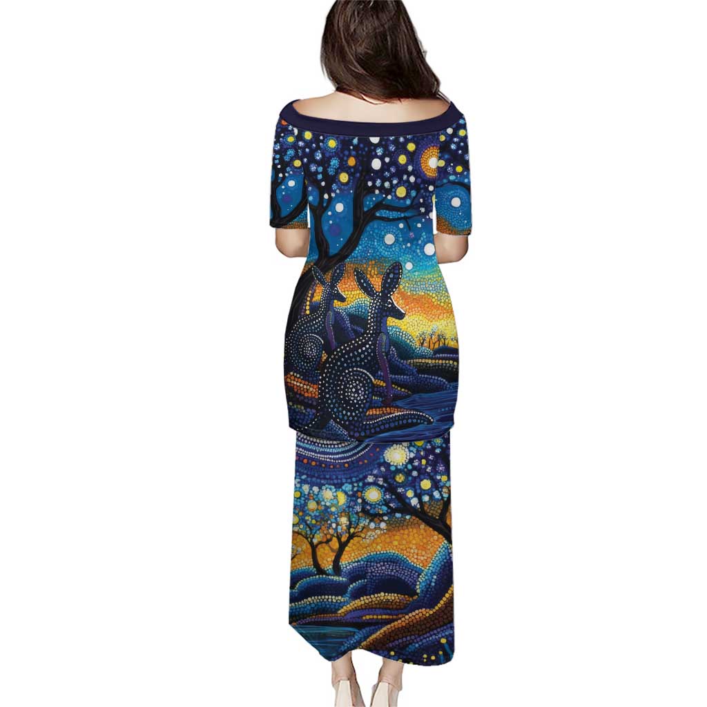Australian Night Sky Landscape Puletasi Aboriginal Dreamtime Story
