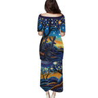 Australian Night Sky Landscape Puletasi Aboriginal Dreamtime Story