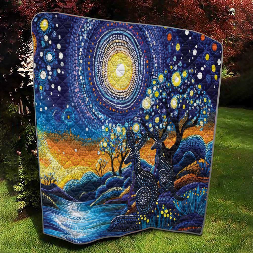 Australian Night Sky Landscape Quilt Aboriginal Dreamtime Story