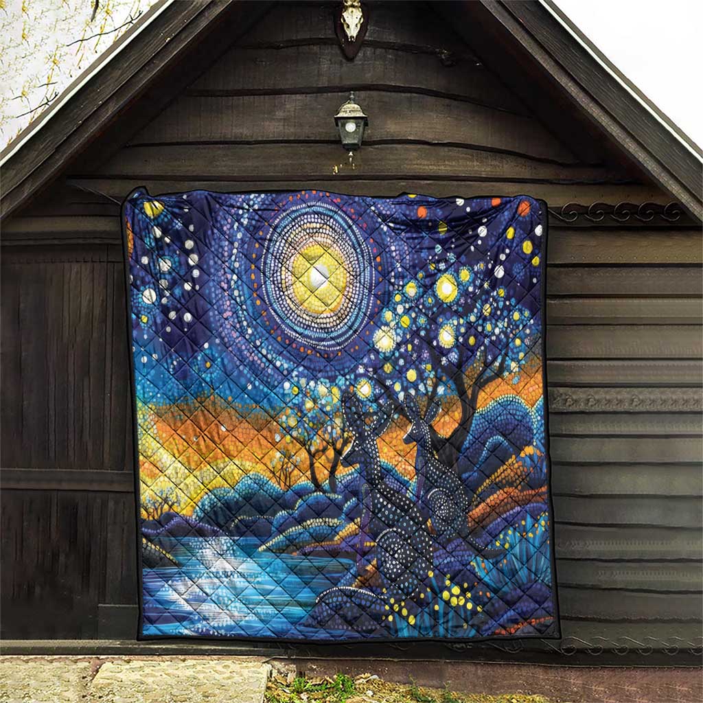 Australian Night Sky Landscape Quilt Aboriginal Dreamtime Story