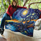 Australian Night Sky Landscape Quilt Aboriginal Dreamtime Story