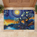 Australian Night Sky Landscape Rubber Doormat Aboriginal Dreamtime Story