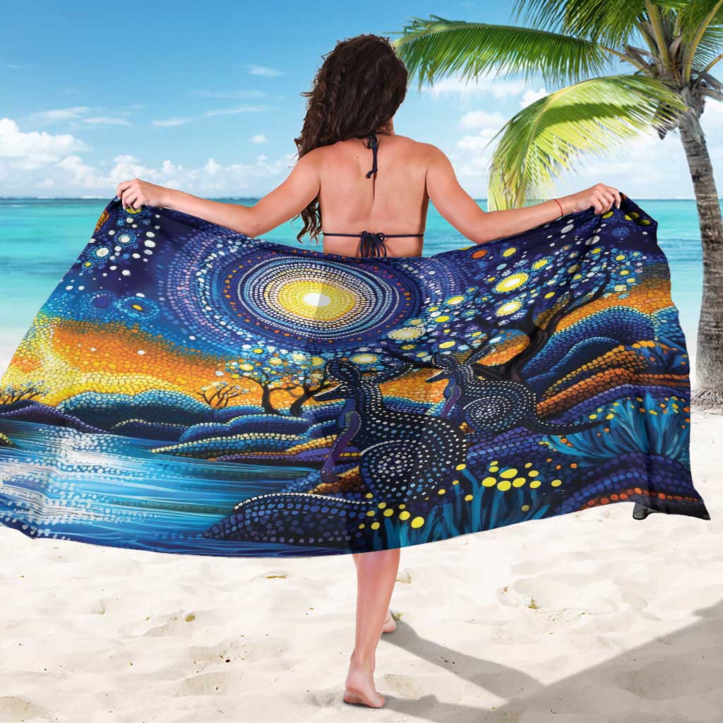 Australian Night Sky Landscape Sarong Aboriginal Dreamtime Story