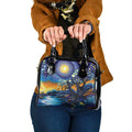 Australian Night Sky Landscape Shoulder Handbag Aboriginal Dreamtime Story