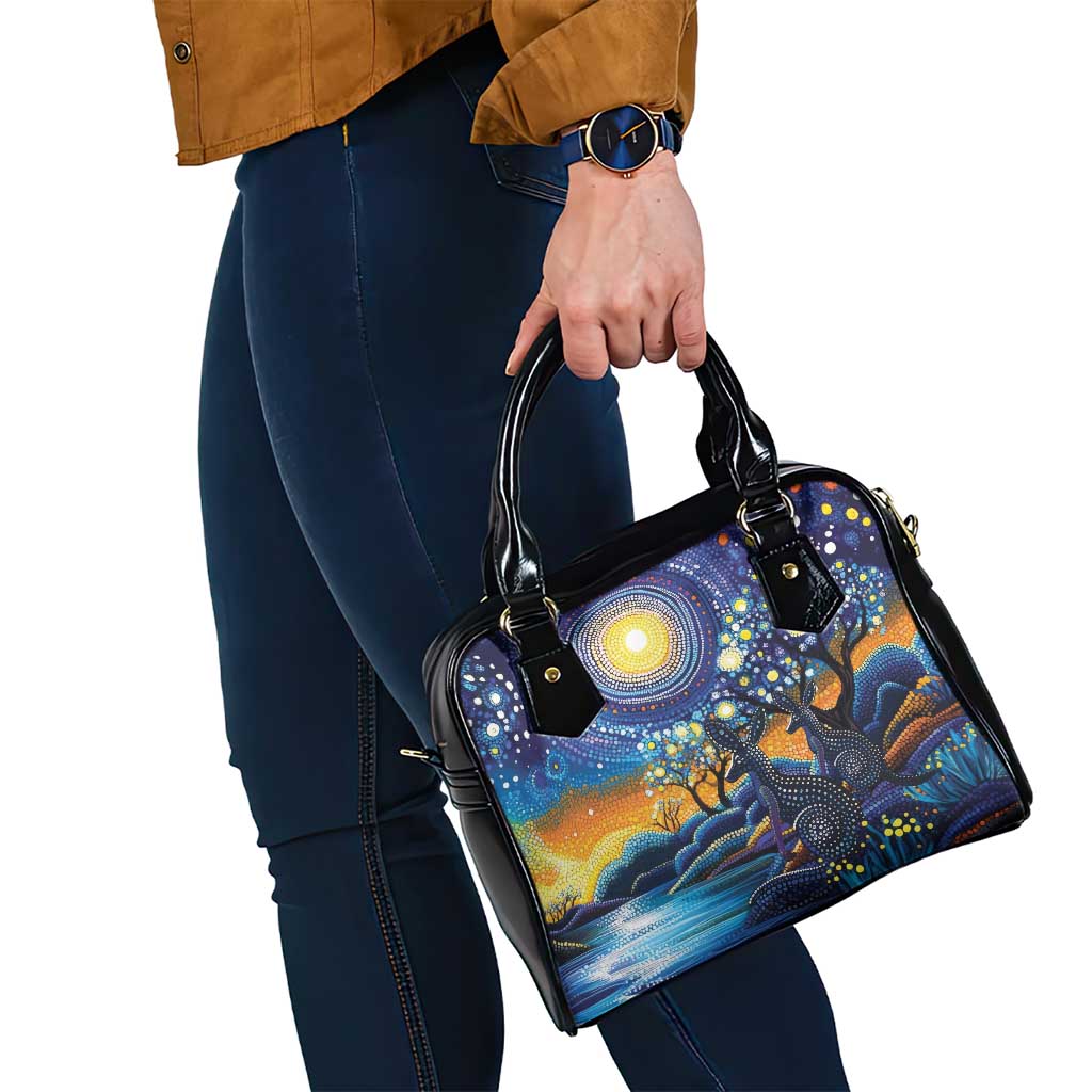 Australian Night Sky Landscape Shoulder Handbag Aboriginal Dreamtime Story