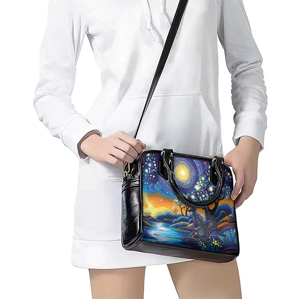 Australian Night Sky Landscape Shoulder Handbag Aboriginal Dreamtime Story