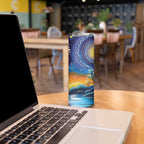 Australian Night Sky Landscape Skinny Tumbler Aboriginal Dreamtime Story