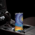 Australian Night Sky Landscape Skinny Tumbler Aboriginal Dreamtime Story