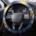 Australian Night Sky Landscape Steering Wheel Cover Aboriginal Dreamtime Story