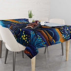 Australian Night Sky Landscape Tablecloth Aboriginal Dreamtime Story