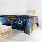 Australian Night Sky Landscape Tablecloth Aboriginal Dreamtime Story