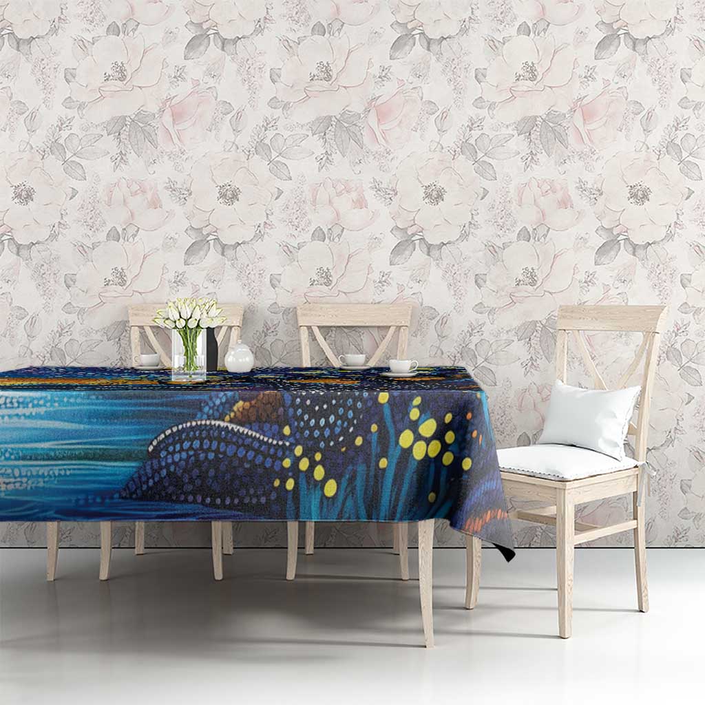 Australian Night Sky Landscape Tablecloth Aboriginal Dreamtime Story