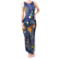 Australian Night Sky Landscape Tank Maxi Dress Aboriginal Dreamtime Story