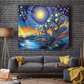 Australian Night Sky Landscape Tapestry Aboriginal Dreamtime Story