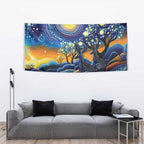 Australian Night Sky Landscape Tapestry Aboriginal Dreamtime Story