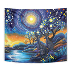 Australian Night Sky Landscape Tapestry Aboriginal Dreamtime Story
