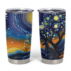Australian Night Sky Landscape Tumbler Cup Aboriginal Dreamtime Story