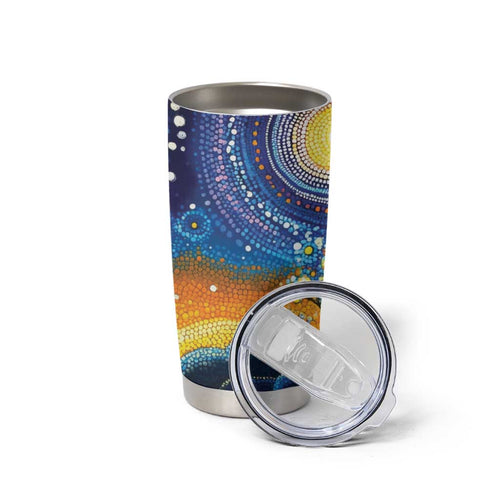 Australian Night Sky Landscape Tumbler Cup Aboriginal Dreamtime Story