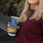 Australian Night Sky Landscape Tumbler Cup Aboriginal Dreamtime Story