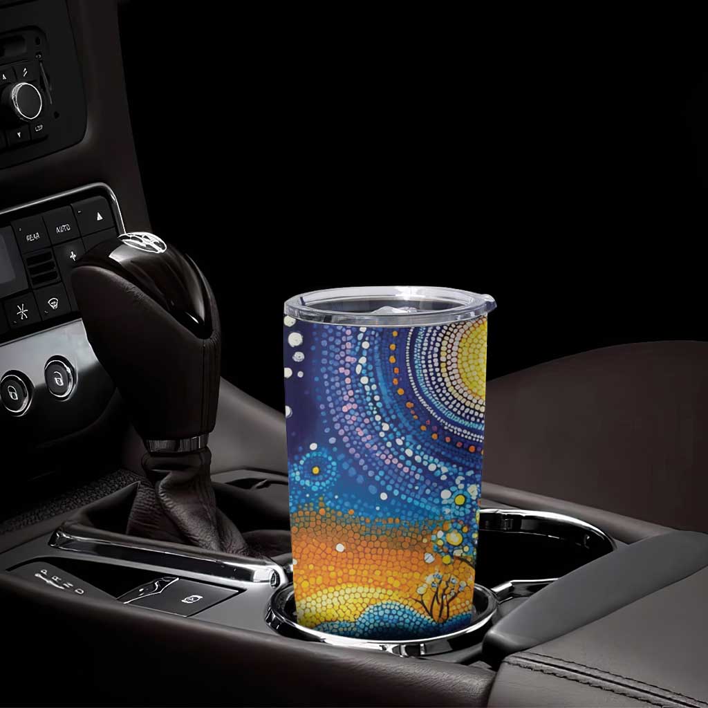 Australian Night Sky Landscape Tumbler Cup Aboriginal Dreamtime Story