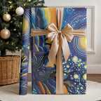 Australian Night Sky Landscape Wrapping Paper Aboriginal Dreamtime Story - Aussie Hoodie