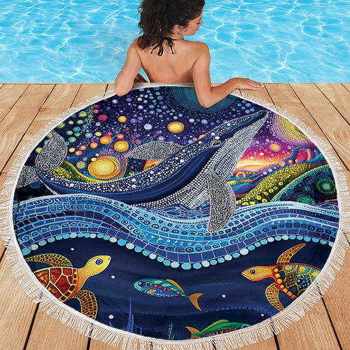 Heal Country Heal Our Nation Aboriginal Dreamtime Beach Blanket