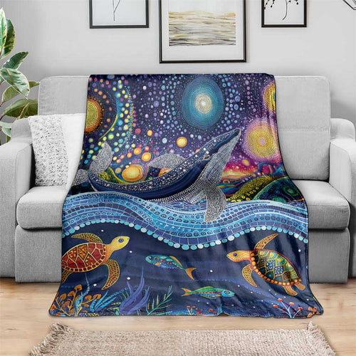Heal Country Heal Our Nation Aboriginal Dreamtime Blanket