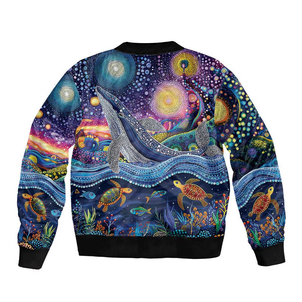 Heal Country Heal Our Nation Aboriginal Dreamtime Bomber Jacket