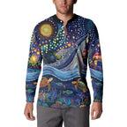 Heal Country Heal Our Nation Aboriginal Dreamtime Button Sweatshirt