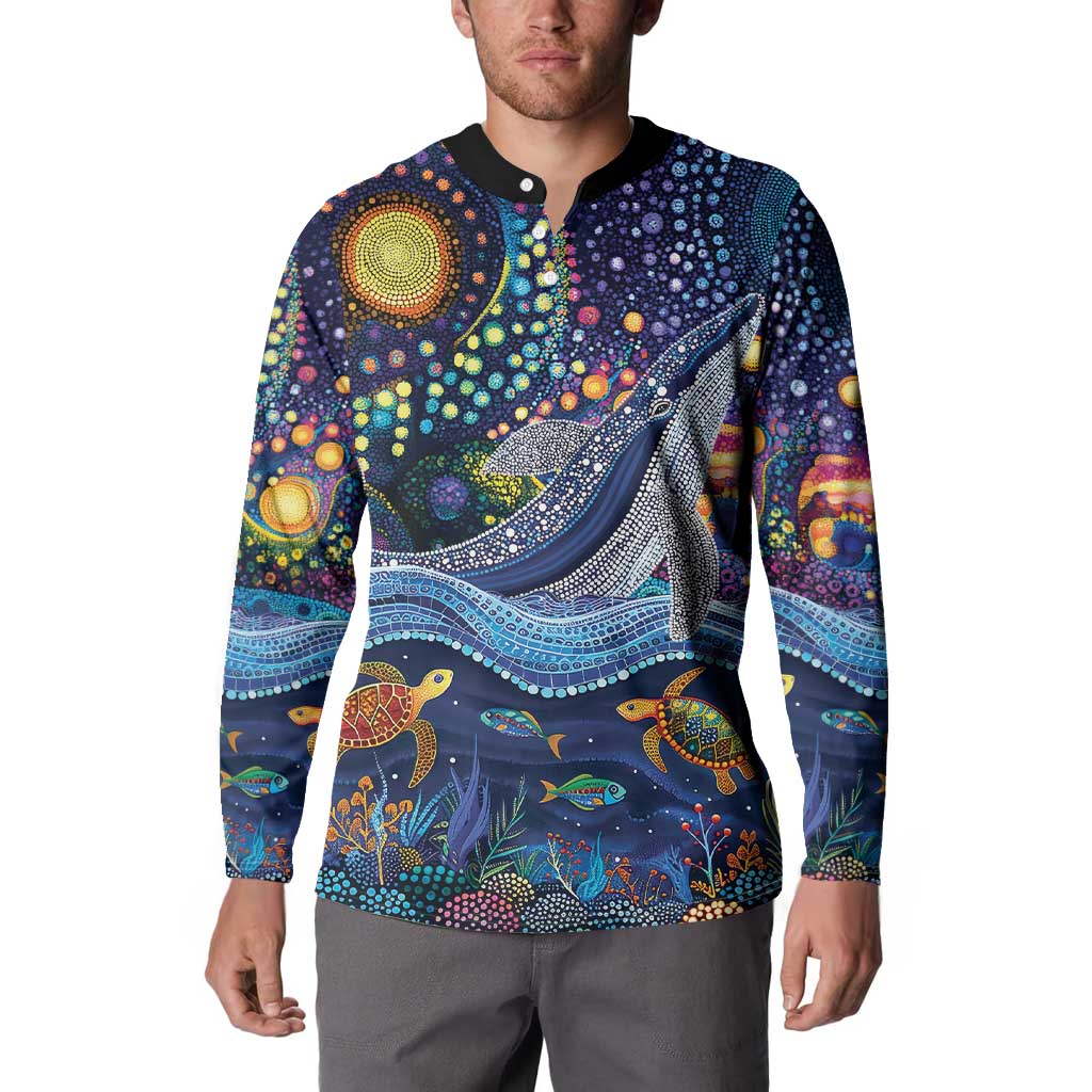 Heal Country Heal Our Nation Aboriginal Dreamtime Button Sweatshirt