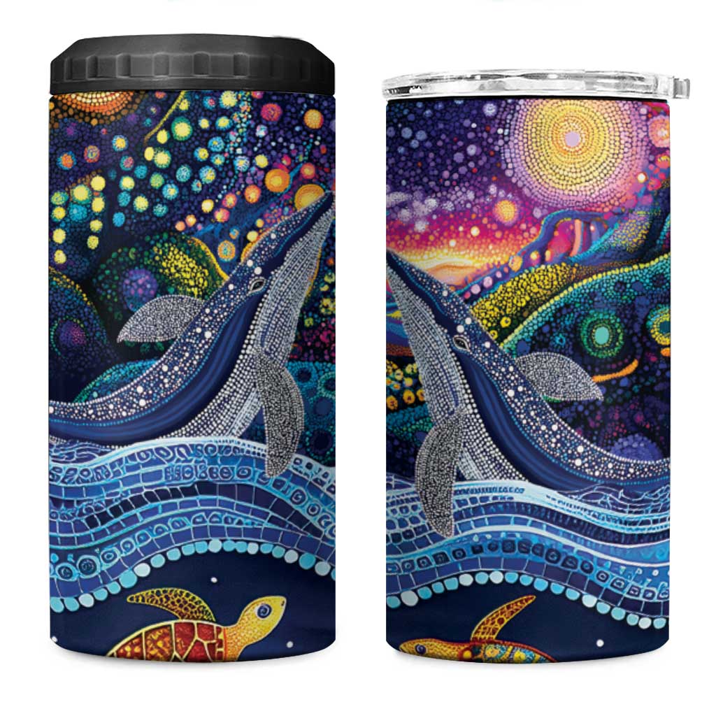 Heal Country Heal Our Nation Aboriginal Dreamtime 4 in 1 Can Cooler Tumbler