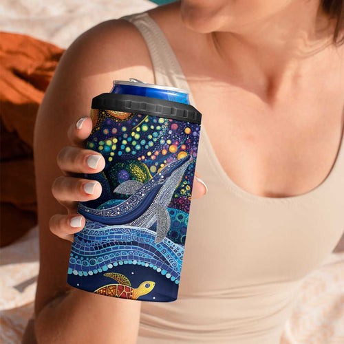 Heal Country Heal Our Nation Aboriginal Dreamtime 4 in 1 Can Cooler Tumbler