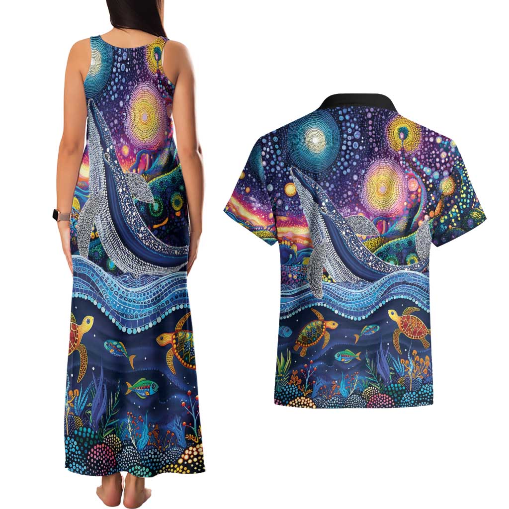 Heal Country Heal Our Nation Aboriginal Dreamtime Couples Matching Tank Maxi Dress and Hawaiian Shirt