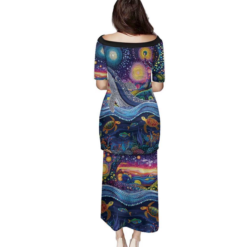 Heal Country Heal Our Nation Aboriginal Dreamtime Family Matching Puletasi and Hawaiian Shirt