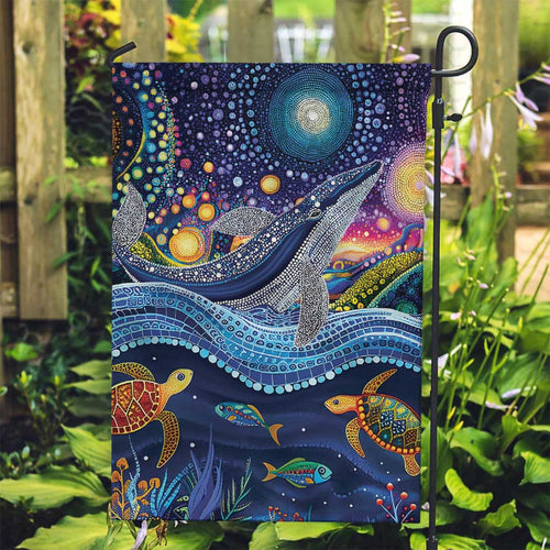 Heal Country Heal Our Nation Aboriginal Dreamtime Garden Flag
