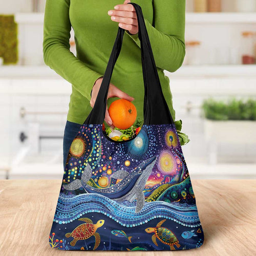 Heal Country Heal Our Nation Aboriginal Dreamtime Grocery Bag