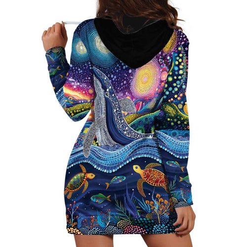 Heal Country Heal Our Nation Aboriginal Dreamtime Hoodie Dress