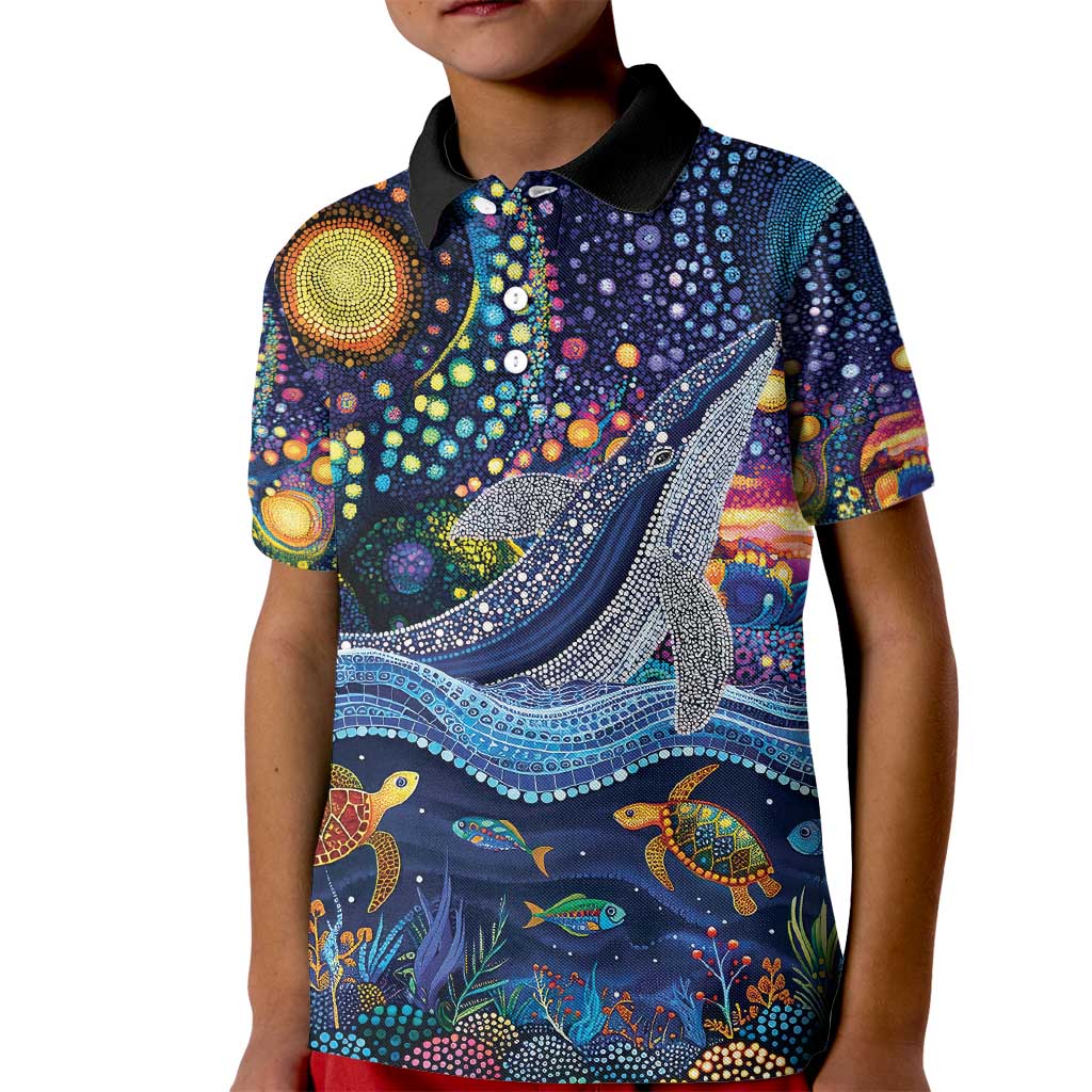 Heal Country Heal Our Nation Aboriginal Dreamtime Kid Polo Shirt