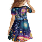 Heal Country Heal Our Nation Aboriginal Dreamtime Kid Short Sleeve Dress