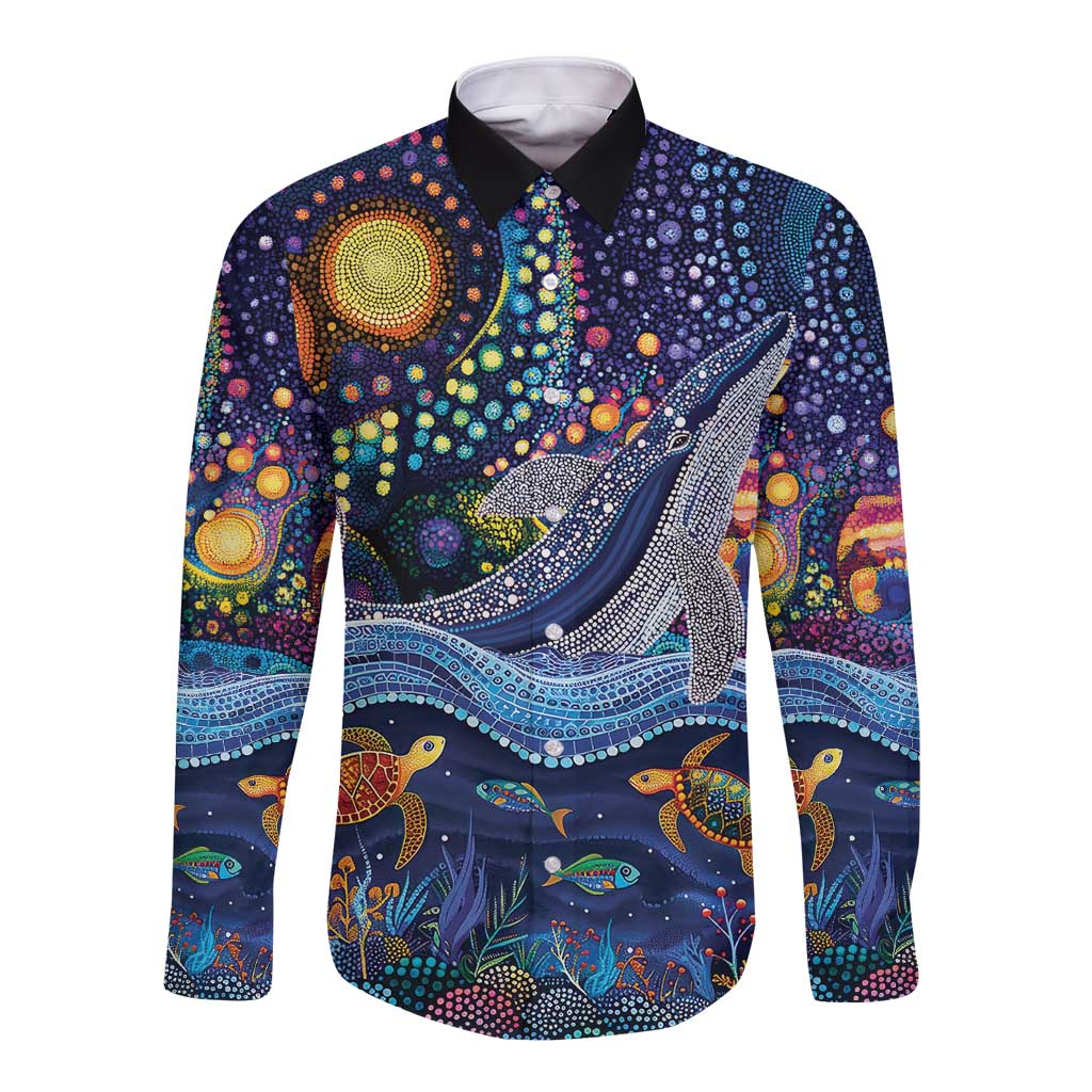 Heal Country Heal Our Nation Aboriginal Dreamtime Long Sleeve Button Shirt