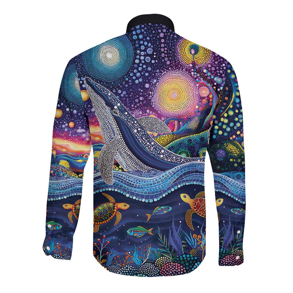 Heal Country Heal Our Nation Aboriginal Dreamtime Long Sleeve Button Shirt