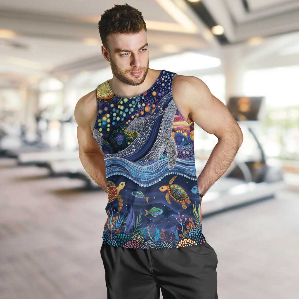 Heal Country Heal Our Nation Aboriginal Dreamtime Men Tank Top