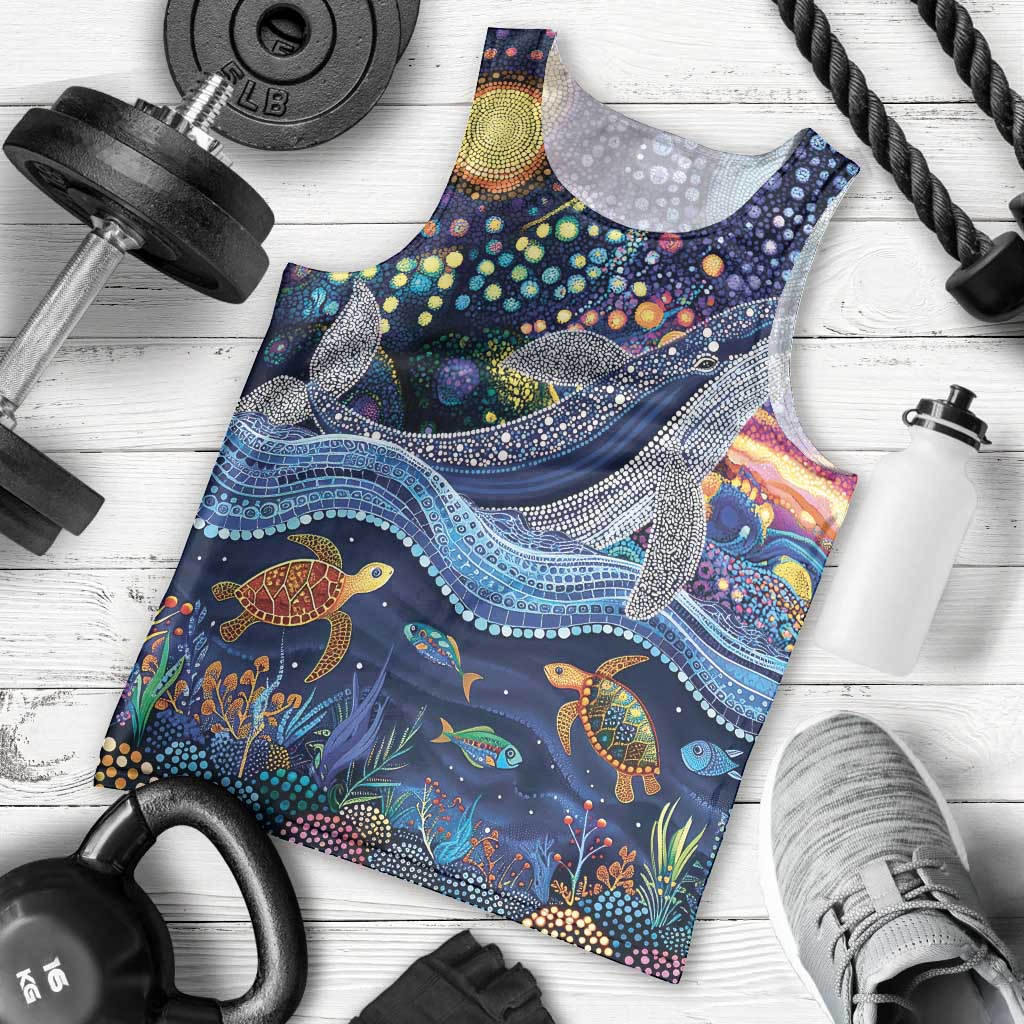 Heal Country Heal Our Nation Aboriginal Dreamtime Men Tank Top