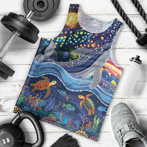 Heal Country Heal Our Nation Aboriginal Dreamtime Men Tank Top