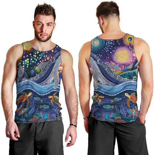 Heal Country Heal Our Nation Aboriginal Dreamtime Men Tank Top