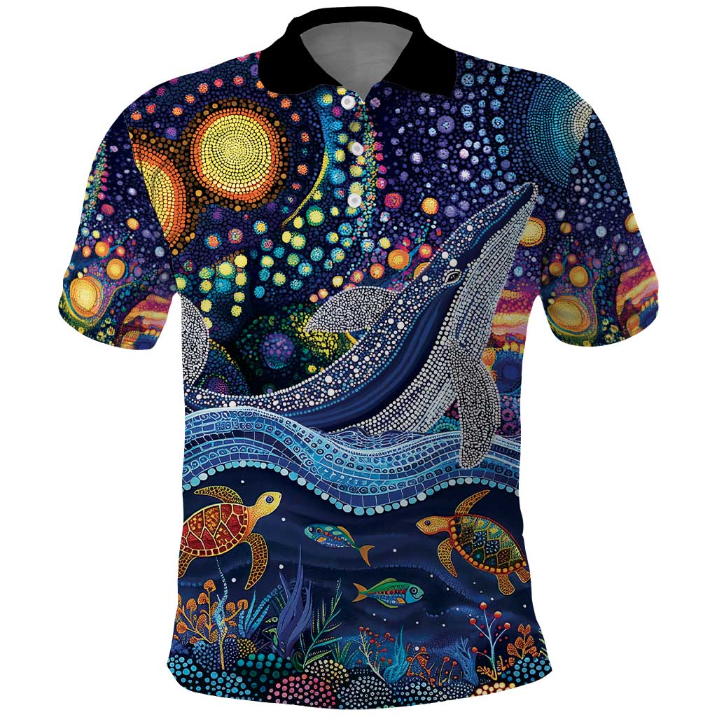 Heal Country Heal Our Nation Aboriginal Dreamtime Polo Shirt