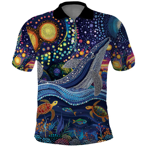 Heal Country Heal Our Nation Aboriginal Dreamtime Polo Shirt
