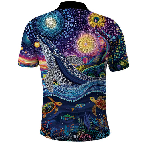 Heal Country Heal Our Nation Aboriginal Dreamtime Polo Shirt